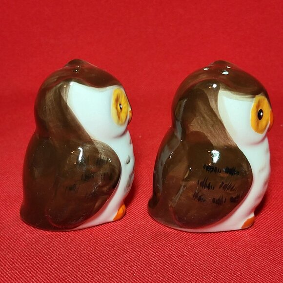 Vintage Owl Salt and Pepper Shakers Set of 2 NIB - Picture 12 of 15